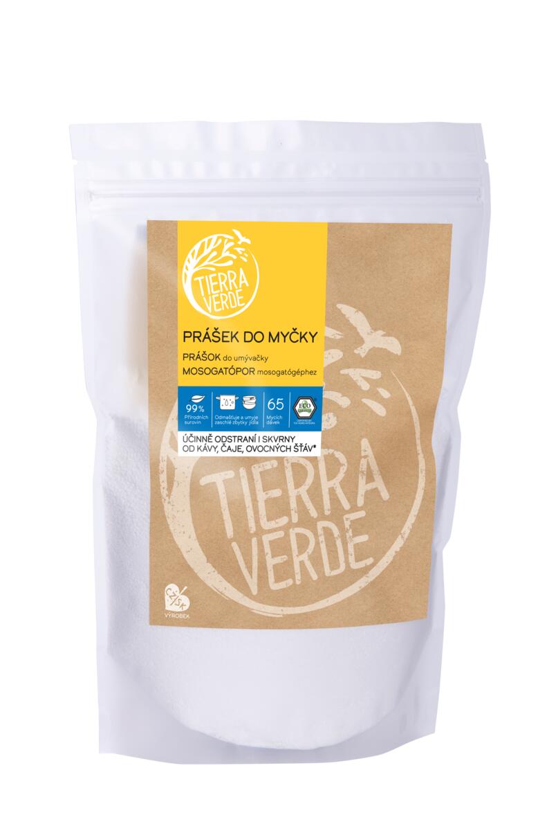 TIERRA VERDE -  Prášok do umývačky riadu (zip vrecko 1 kg)