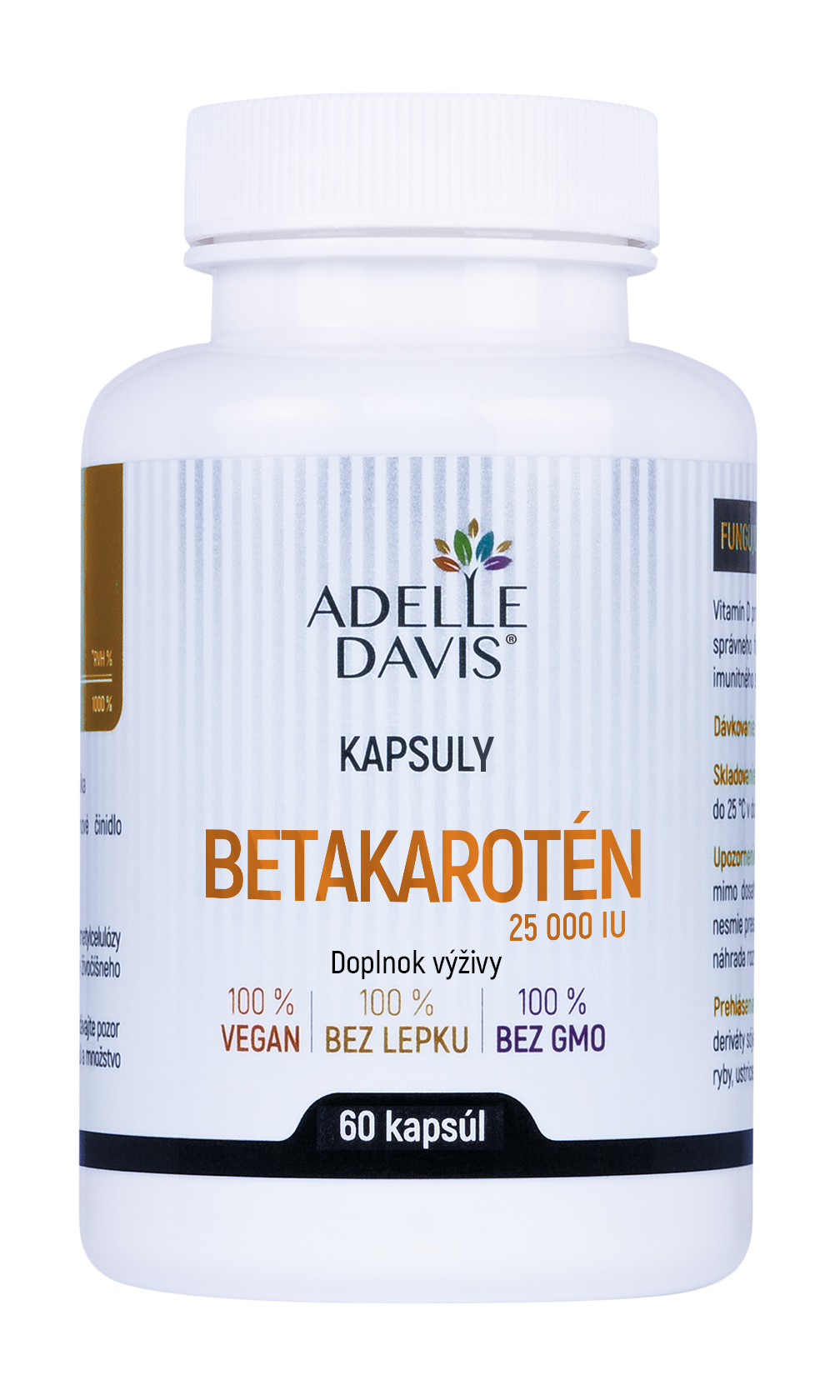 Adelle Davis - Betakarotén 25.000 IU, 60 kapsúl