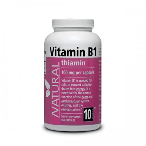 NuLab Vitamín B1, 100mg, 350 kapsúl
