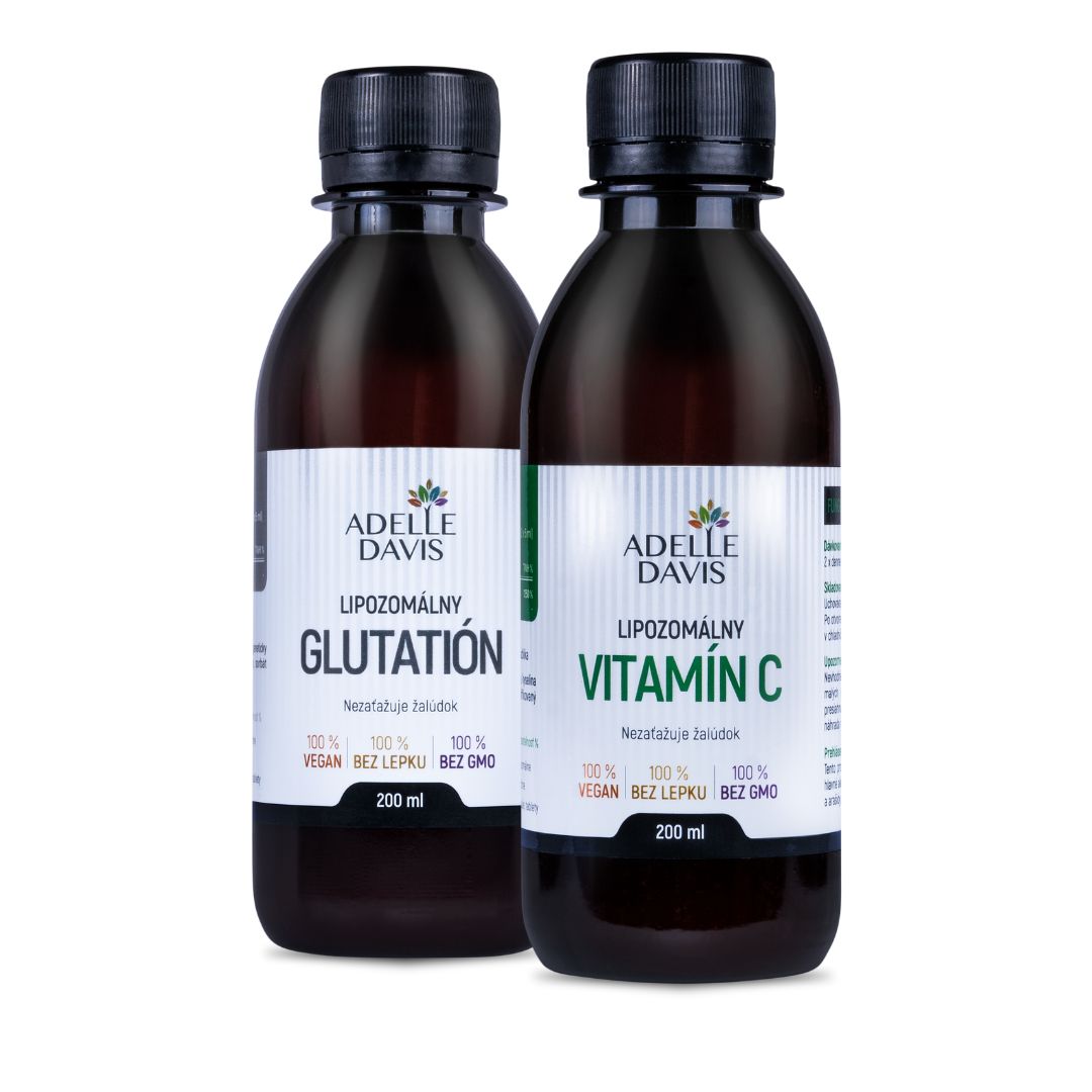 E-shop Adelle Davis Imunita DUO - Glutation/C - (Adelle Davis lipozomálny vitamín C 200ml, Adelle Davis lipozomálny glutatión 200ml)