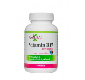 NATURAL Vitamín B17 - Amygdalín, 20mg, 60 tabliet