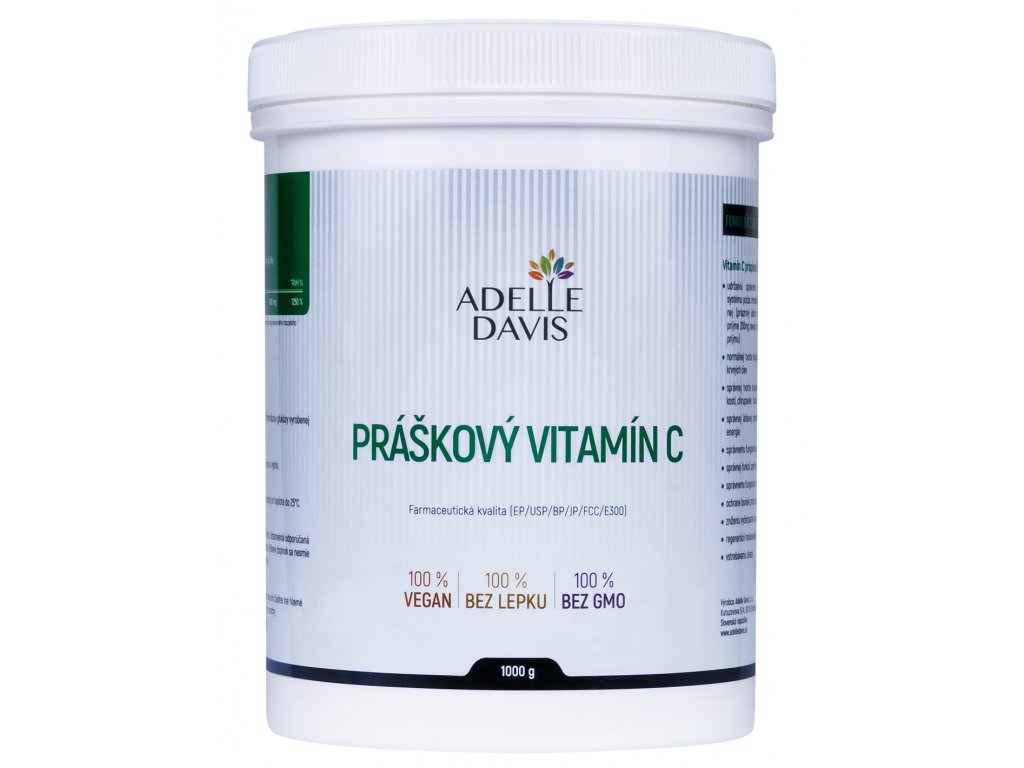 E-shop Adelle Davis - Vitamín C, práškový, 1 kg - farmaceutická kvalita