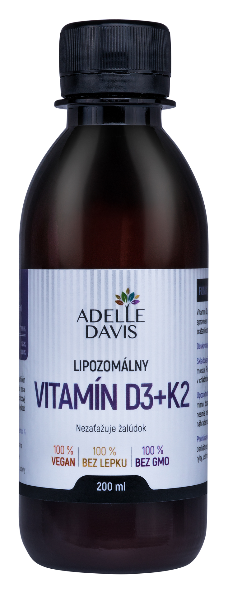 Adelle Davis tekutý lipozomálny vitamín D3+K2, 200ml