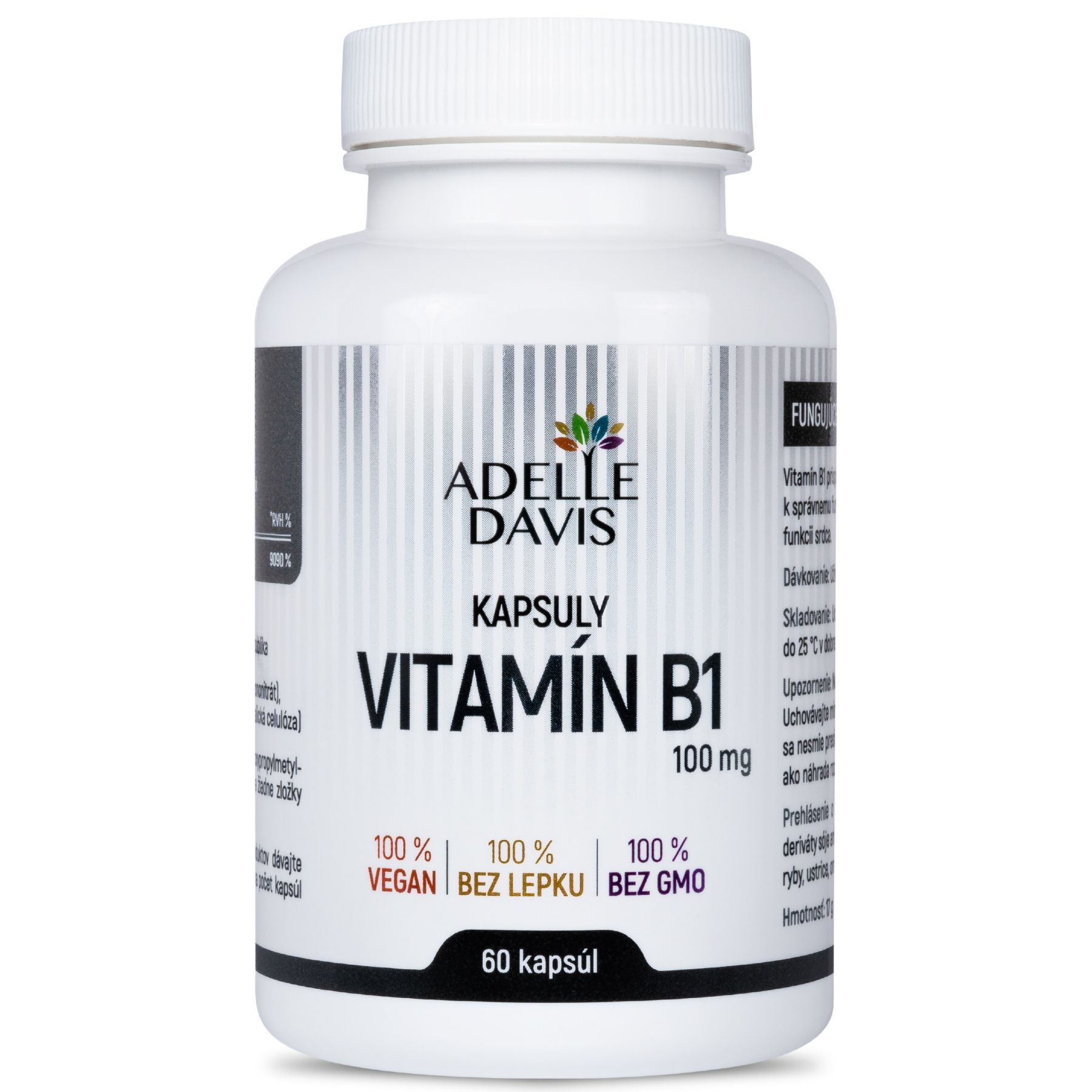 Adelle Davis - Vitamín B1 100 mg, 60 kapsúl