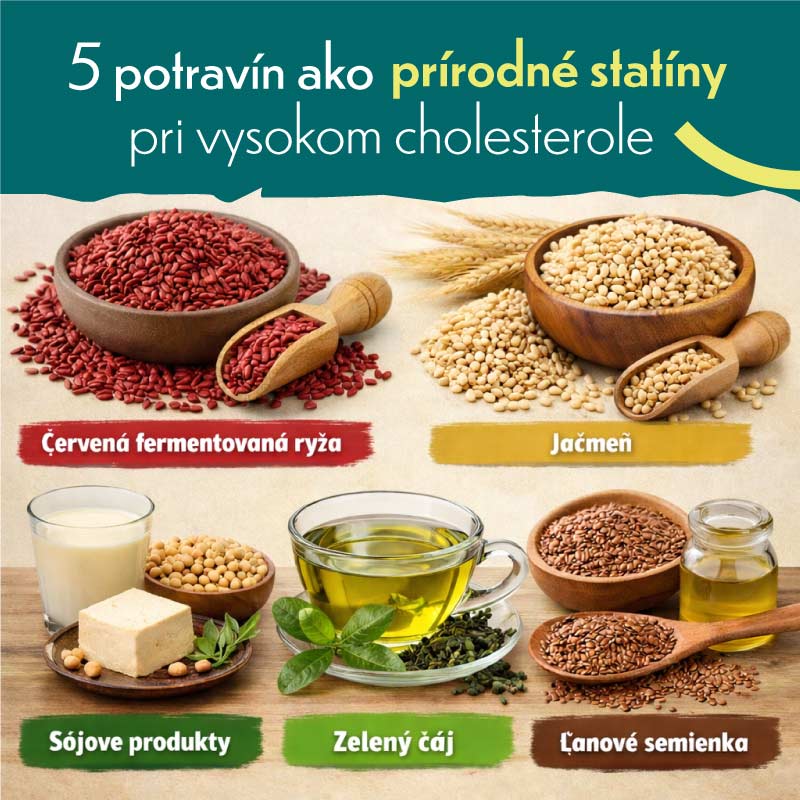 Prírodné statíny: Ako prirodzene znížiť cholesterol a chrániť svoje srdce