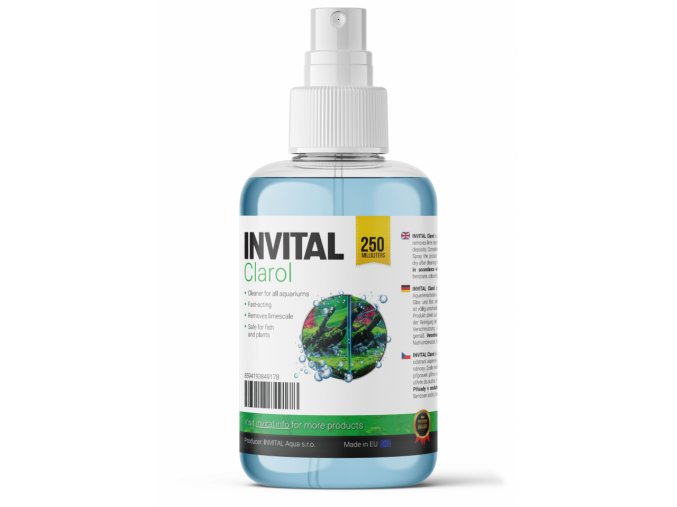 INVITAL Clarol 250ml - čistič skel akvárií a terárií