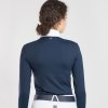 equestrian show shirt for horses alina navy back
