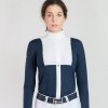 equestrian show shirt for horses alina navy front2