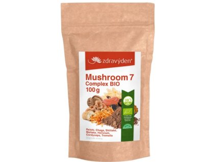 Mushroom 7 Complex BIO 100g, iminita, adaptogen,energie