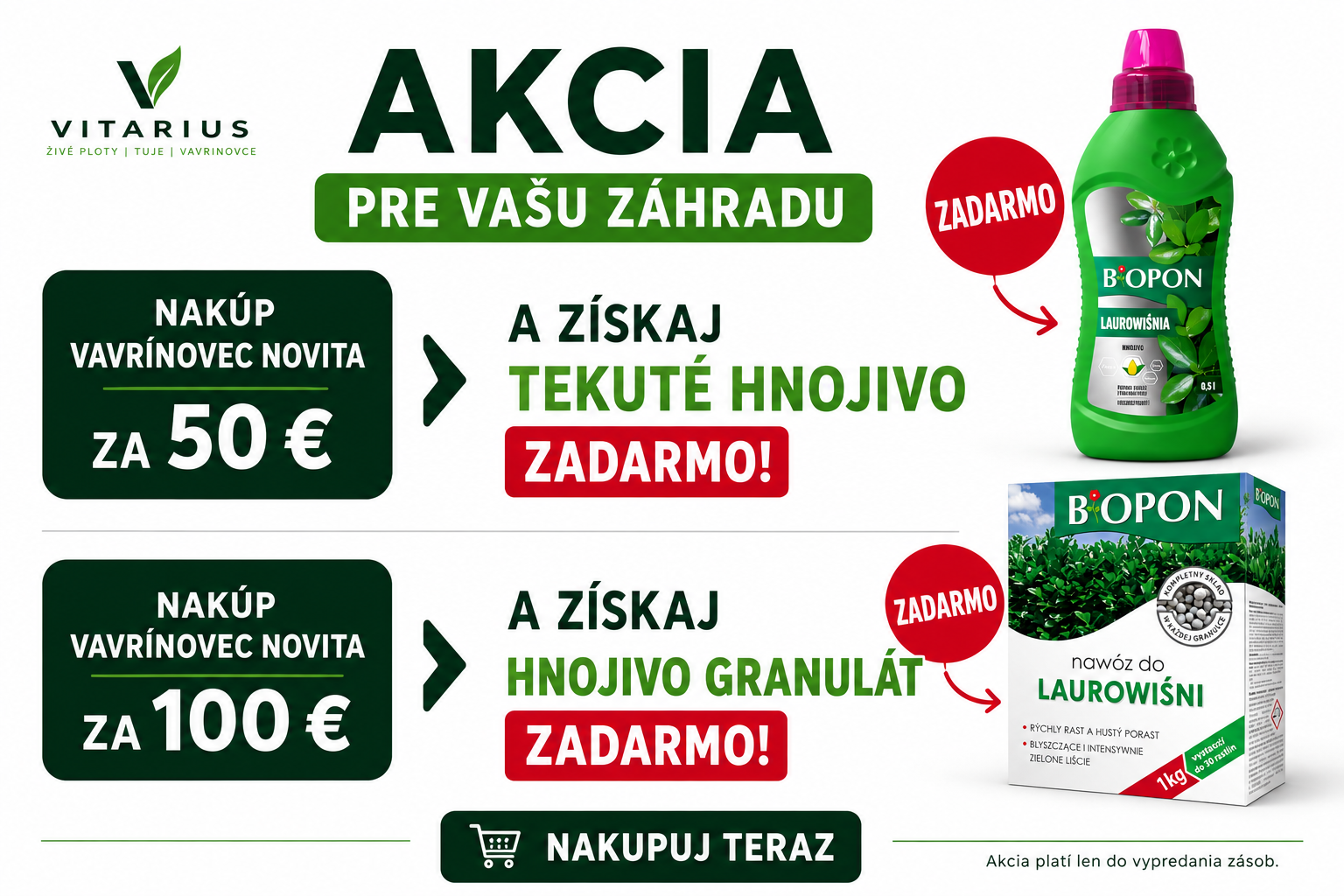 Hnojivá zadarmo