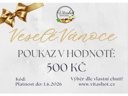 Vánoce dárkový poukaz 500