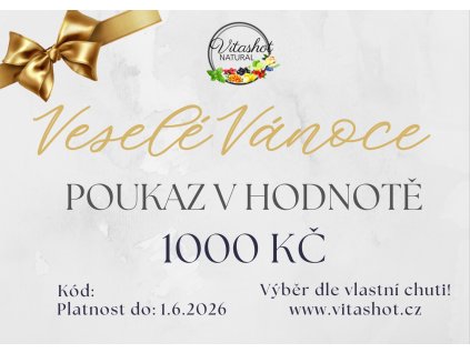 Vánoce dárkový poukaz 1000
