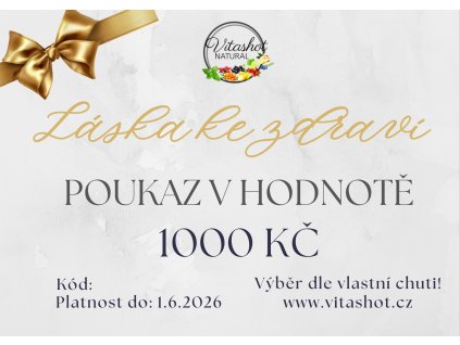 Vitashot poukázka 1000