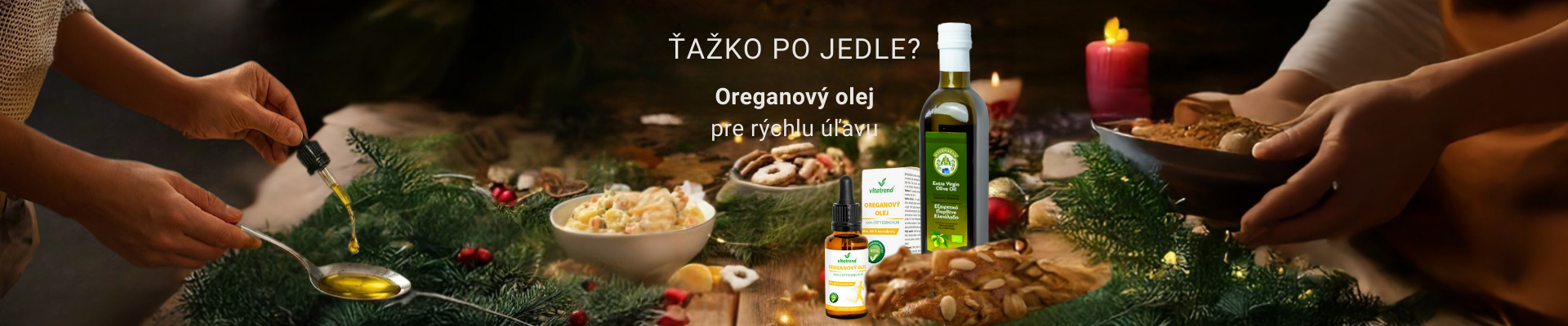 Oreganový olej Vitatrend Tažko po jedle