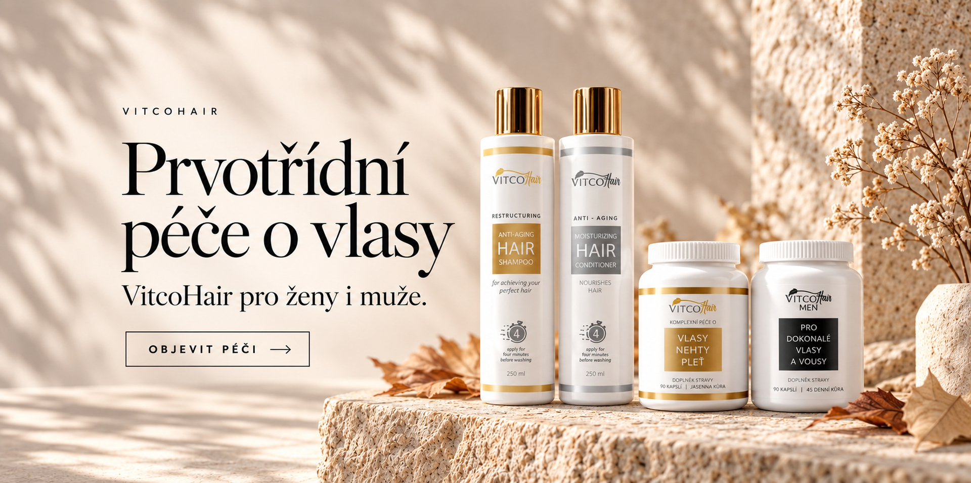 VitcoHair Conditioner & VitcoHair Shampoo pro dokonalou péči