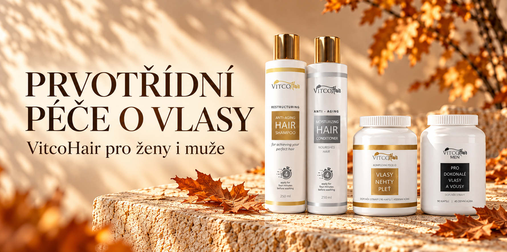 VitcoHair Conditioner & VitcoHair Shampoo pro dokonalou péči
