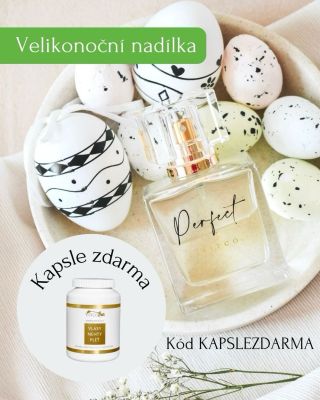 Neseme vám velikonoční nadílku! 🥚🐥 K nákupu parfému Vitco Perfect nyní jako dárek zdarma 45denní kúra kapslí VitcoHair a...