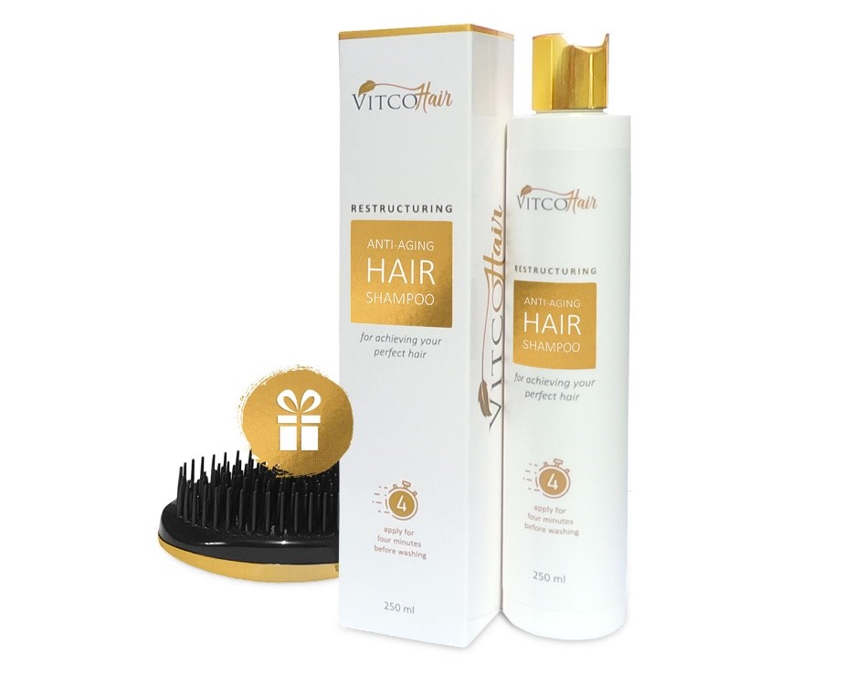 VitcoHair Shampoo Anti-Aging Restructuring, For Achieving