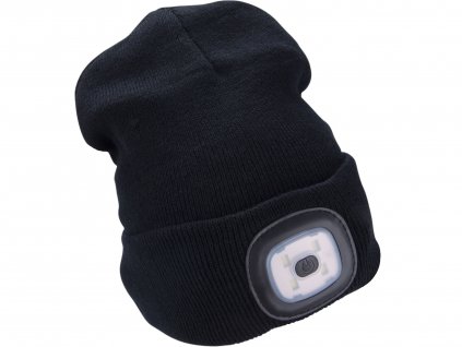 cepice s celovkou 4x45lm usb nabijeni cerna univerzalni velikost 73 acryl a 27 polyester img 43199 fd 99