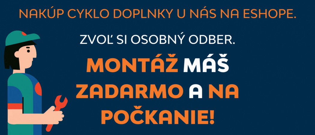 Montáž cyklo doplnkov cez eshop