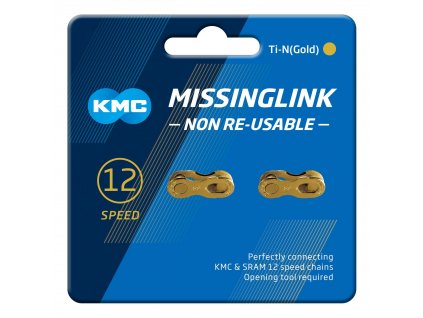 Spojka reťaze KMC MissingLink 12 Speed Gold (2 kusy)