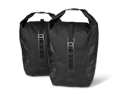 Bočné tašky ACID Traveler 20 black ´n´black na zadný nosič (2kusy)