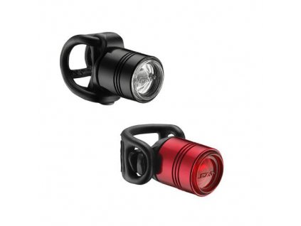 LEZYNE Set svetiel LED FEMTO DRIVE čierne+červené