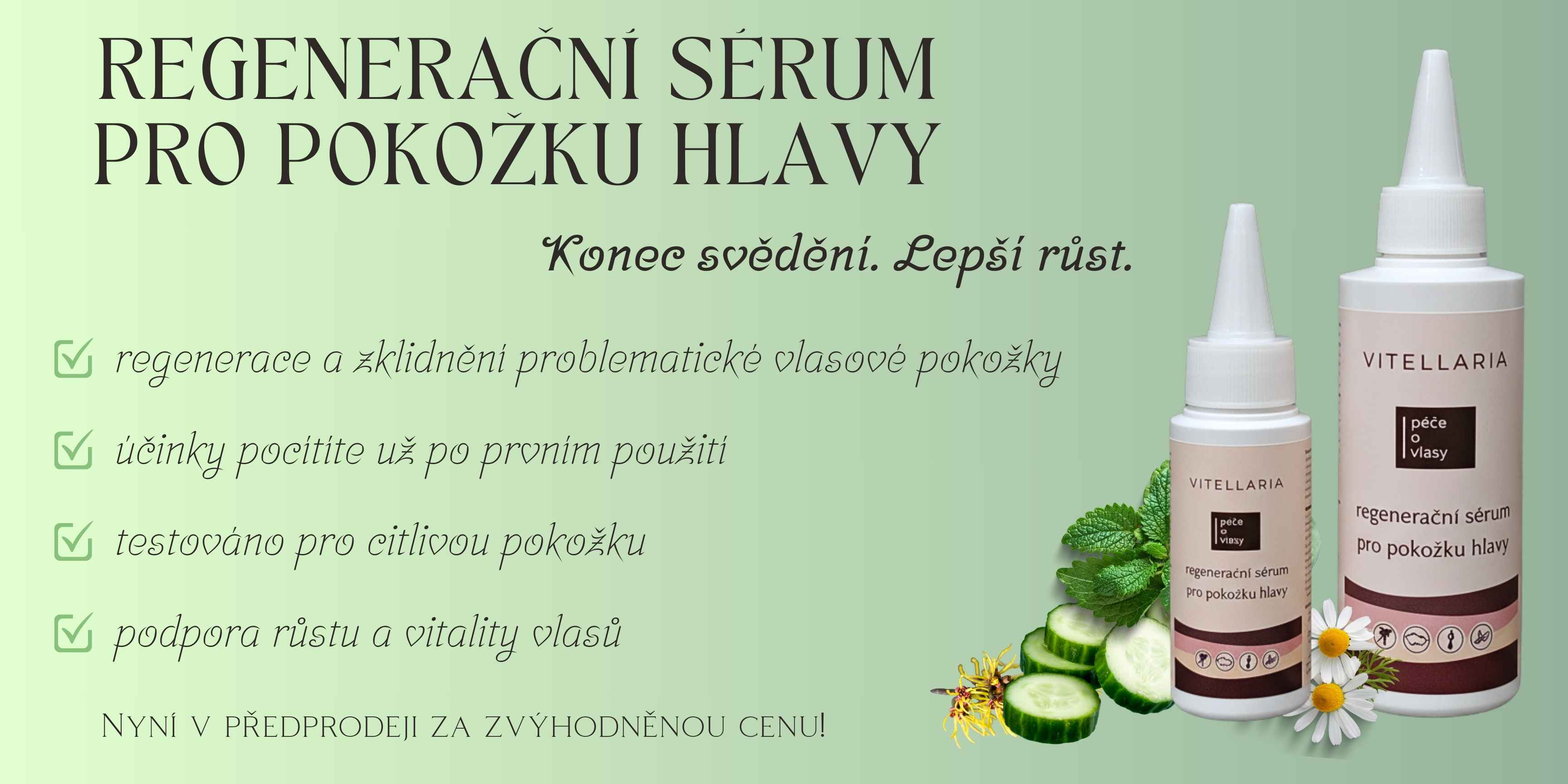 Regenerační sérum pro pokožku hlavy