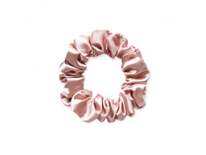 Úzká scrunchie gumička - Broskvová