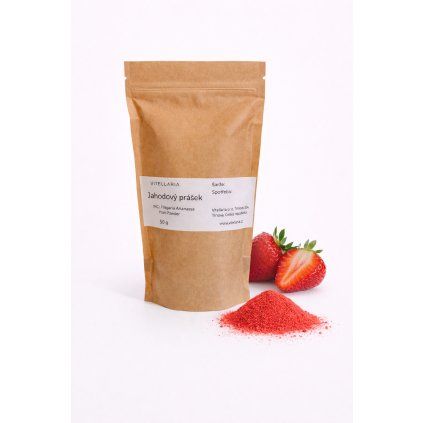 jahodový prášek