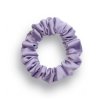 Úzká saténová scrunchie gumička - Levandulová matná