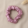 Saténová scrunchie gumička - starorůžová tmavá