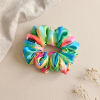 Saténová scrunchie gumička - carnival 1