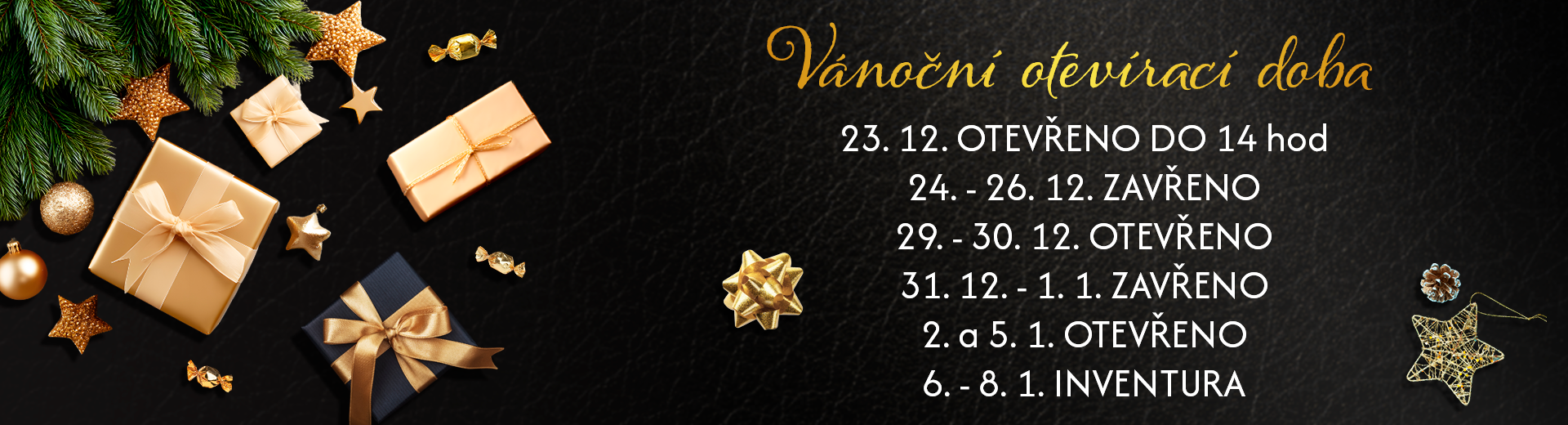 Vánoční otevírací doba