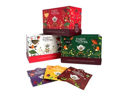 BIO Adventní kalendář závěsný - Vánoční čaj, 25 sáčků, English Tea Shop (Barva Bílá)
