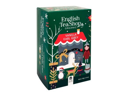 BIO Vánoční čaj Earl Grey s vanilkou, 20 sáčků, English Tea Shop