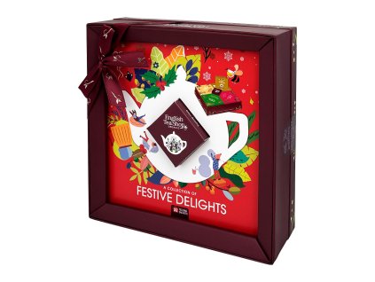 BIO Vánoční čaj – kolekce Festive Delights, 32 sáčků, English Tea Shop