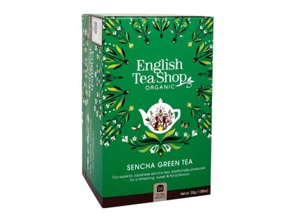 BIO čaj Zelený Sencha, 20 sáčků, English Tea Shop