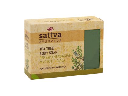 Ájurvédské mýdlo Tea Tree, 125 g, Sattva