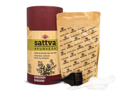 Henna Vlasy - Burgundy/Bordó, 150 g, Sattva