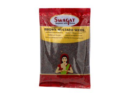 Hořčice celá hnědá, 100 g, Swagat