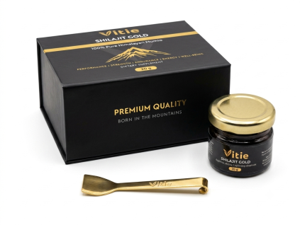 Shilajit Gold, Vitie ai mockup
