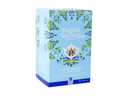 744 bio bily caj s bezinkou a boruvkou 20 sacku english tea shop