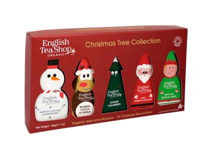 BIO Vánoční čaj - kolekce vánoční stromek, 10 pyramidek, English Tea Shop