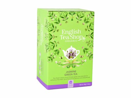 873 bio zeleny caj s jasminem a kvetem bezu 20 sacku english tea shop
