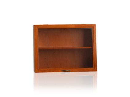 Rustikální dřevěná vitrína s akrylovým oknem