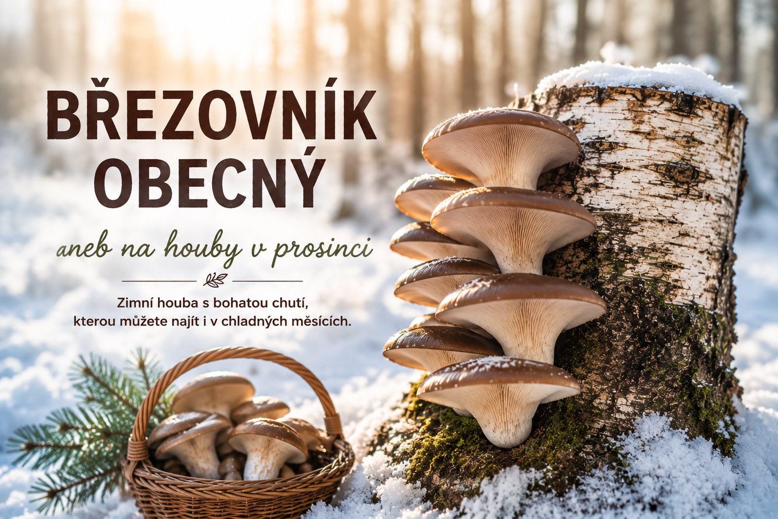 Březovník obecný aneb na houby v prosinci