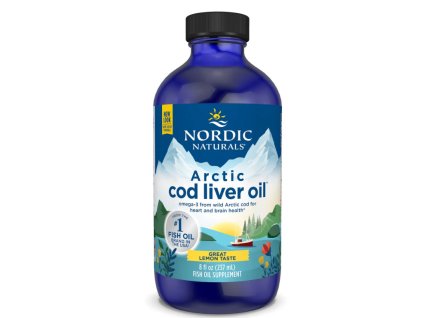 Nordic Naturals - Olej z jater arktické tresky, 1060 mg - 237 ml.