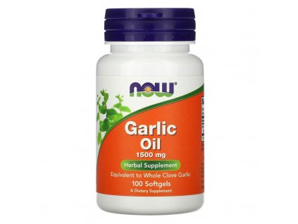 NOW Foods - Garlic Oil 1500mg, 100 softgel kapslí