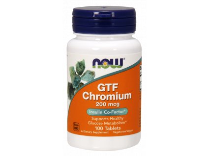NOW Foods - GTF Chromium 200mcg, tablety